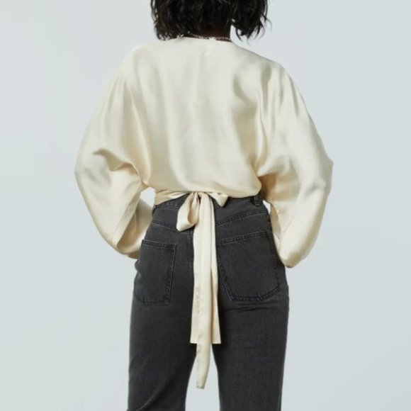 Oak & Fort Satin Blouse - Picture 5 of 5